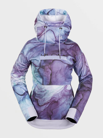 Volcom Wmn's Riding Hydro Hoodie - Glacier