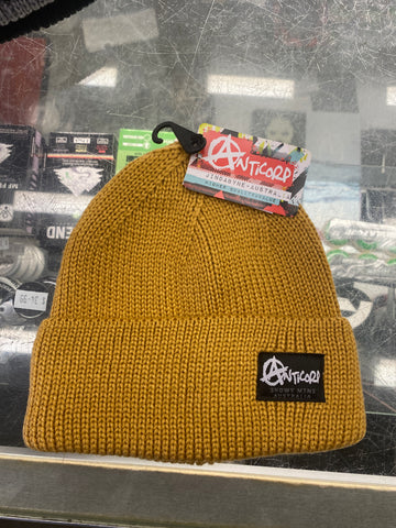 Anticorp Turn Up Beanie - Gold