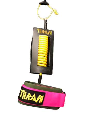 Thrash Point Grip Bicep - Military Green/pink & Yellow Logo