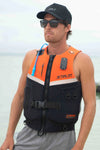 JetPilot Venture Mens Lifejacket - Black Orange