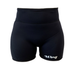 Wing Ladies Spin Shorts (High Waist) - Black