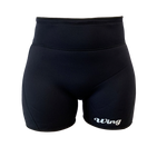 Wing Ladies Spin Shorts (High Waist) - Black