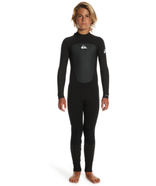 Boys Quiksilver 3/2 Prologue Boys Back Zip - Black