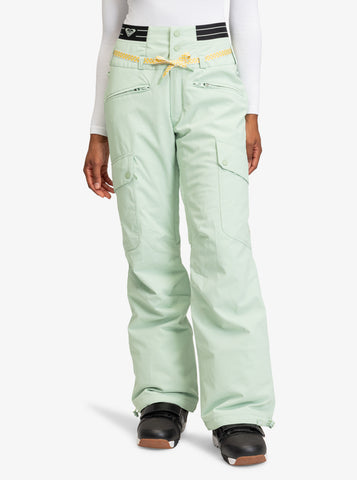 Roxy Passive Lines Pants - Cameo Green