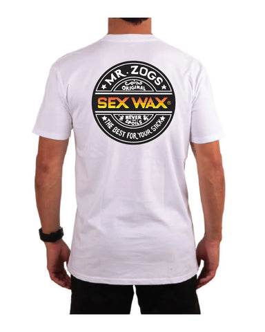 SEXWAX FADE MEN'S SHORT SLEEVE - White Front