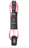 O&E Sunset Leg Rope - 6' -  MULTI COLOURS