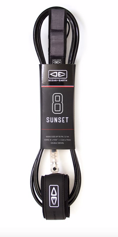 O&E Sunset Leg rope 8" - Black