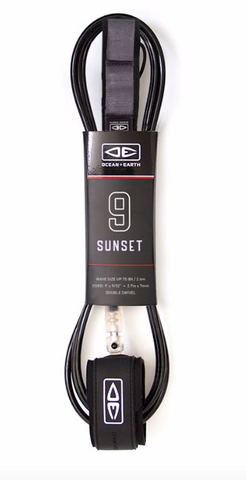 O&E Sunset Leg rope - 9" - MULTI COLOURS