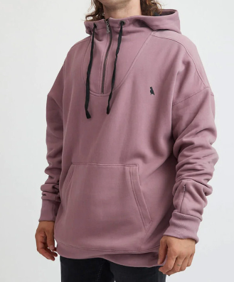 YUKI THREADS DOUBLE DROP HOODIE - TOADSTOOL