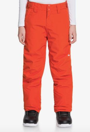 Quicksilver - Boys Estate Snow Pants - Pureed Pumpkin - ORANGE